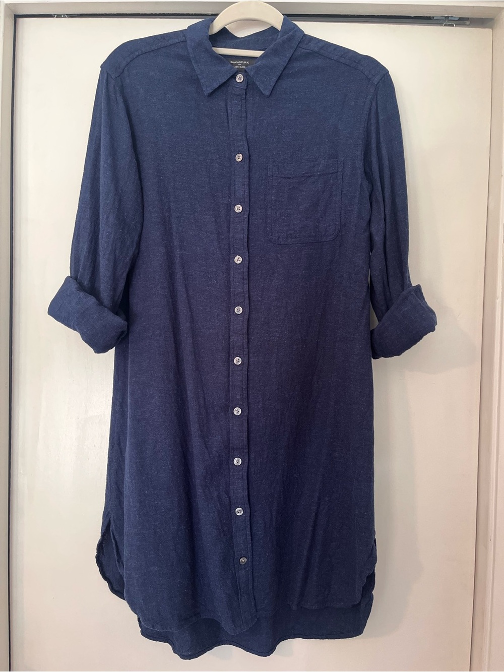 Banana Republic linen blend knee length dress